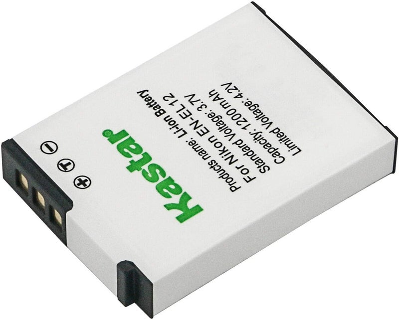 Kastar 1Pack Battery and AC Wall Charger Replacement for Nikon Coolpix S1000pj S1100pj S1200pj S6000 S6100 S6150 S6200 S6300 Cameras - Image 2