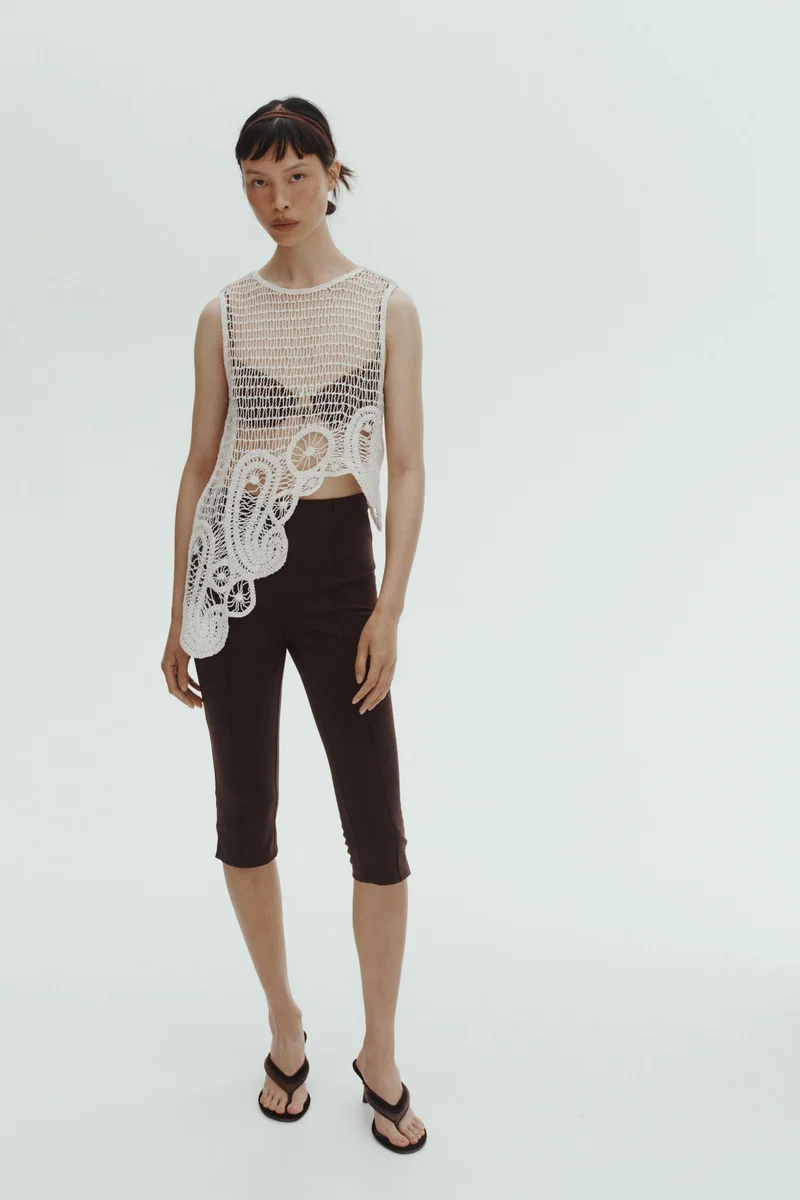 H&M Crease-leg Capri leggings