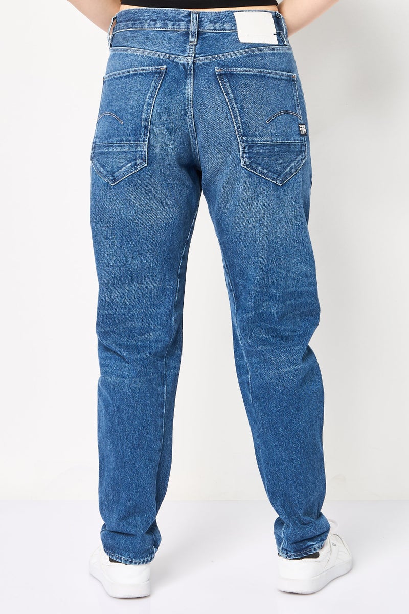 G-Star RAW جينز نسائي بقصة صديق، مغسول بدون مرونة، أزرق - Image 4