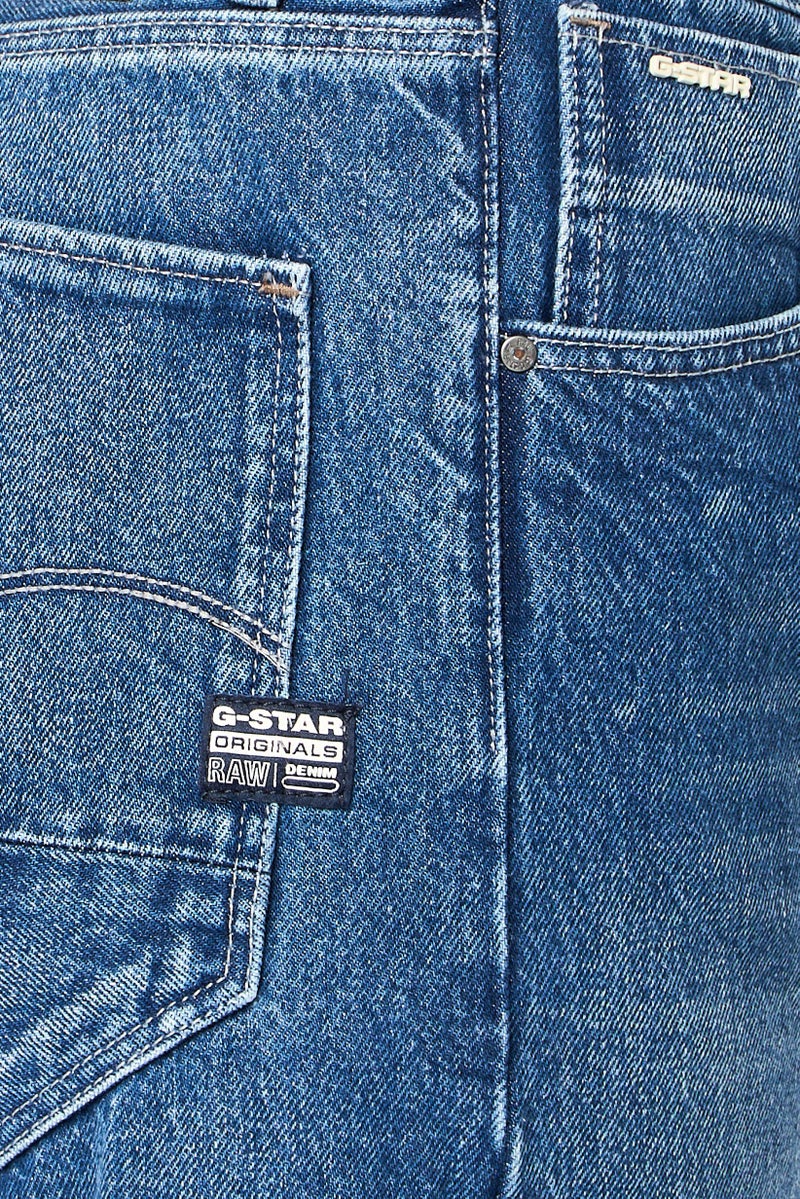 G-Star RAW جينز نسائي بقصة صديق، مغسول بدون مرونة، أزرق - Image 3