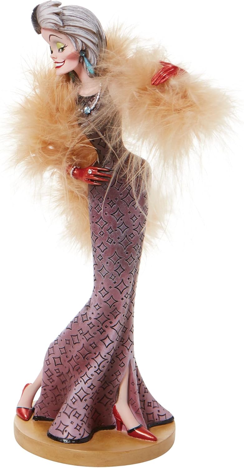 Enesco Disney Showcase Couture Force 101 Dalmatians Cruella de Vil Figurine, 8.46 Inch, Multicolor - Image 2