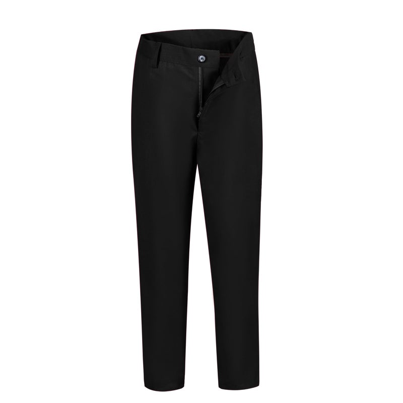 Yanlu Toddler Boys Black Pants Kids Formal Dress Slacks Slim Fit School Uniform Pants Suits for Wedding Party Little Kids Tuxedo Trousers Size 6 - Image 3