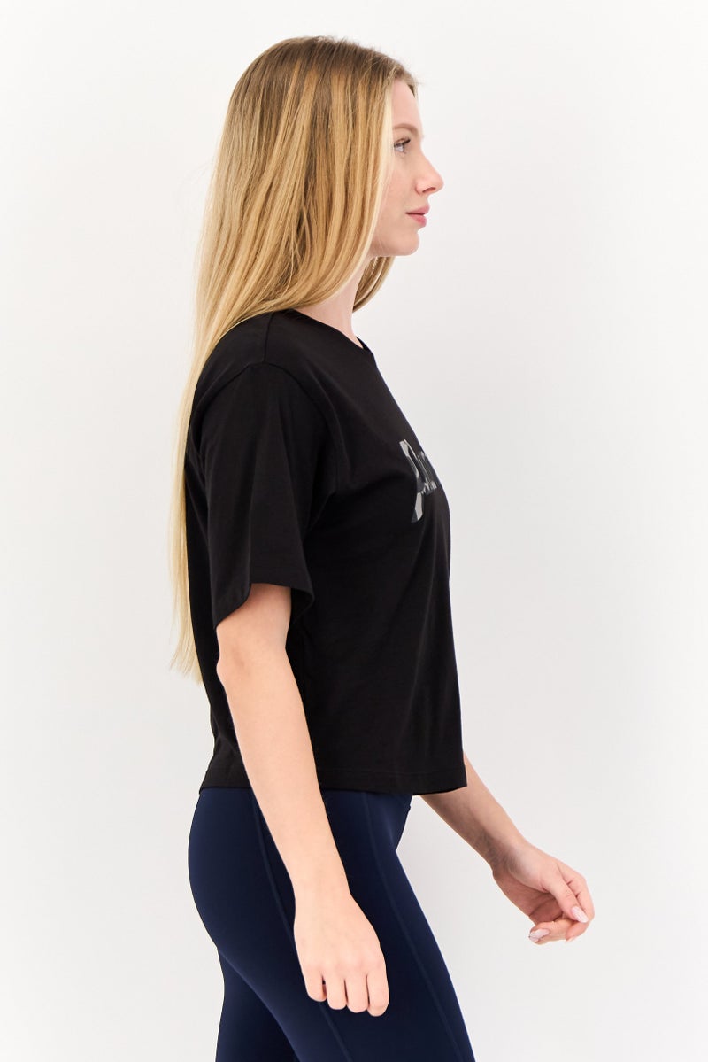 PUMA Women Relaxed Fit Short Sleeve Outdoor Top, Black - Image 2