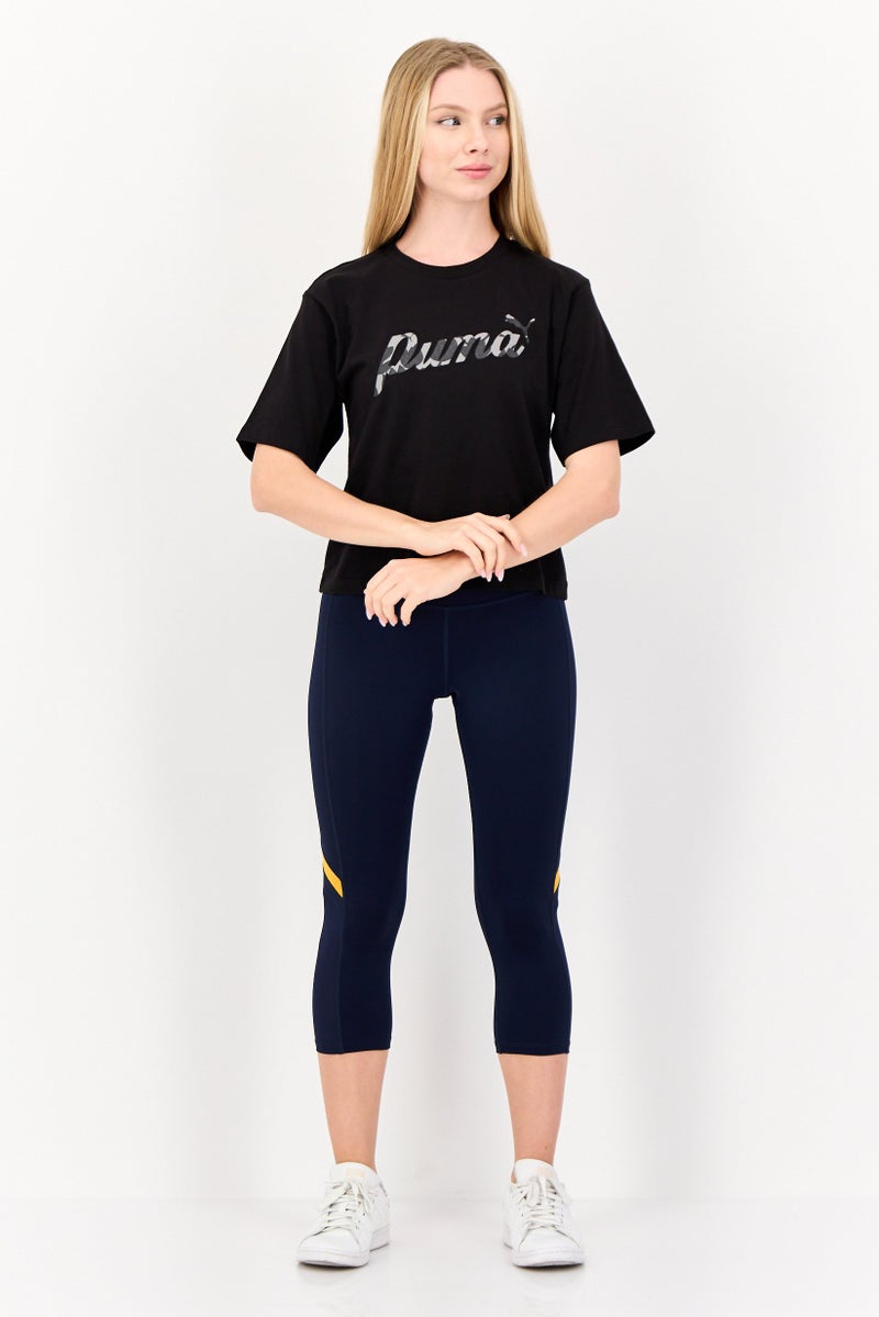 PUMA Women Relaxed Fit Short Sleeve Outdoor Top, Black - Image 4