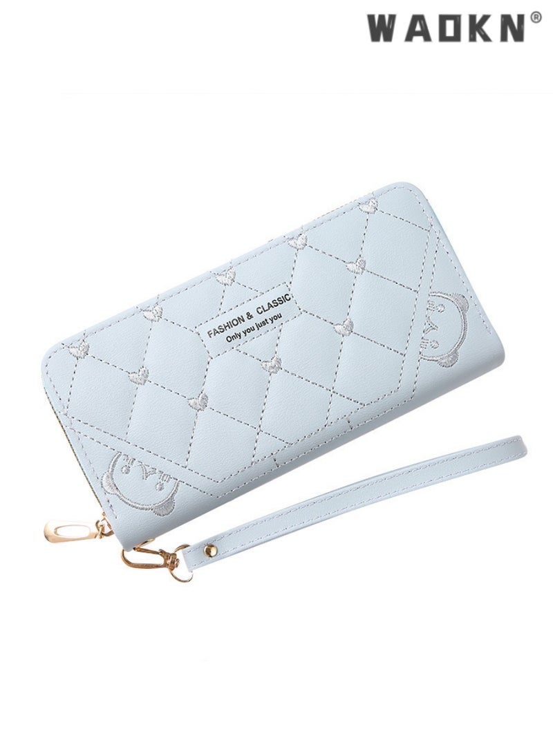WAOKN Trendy Women's Long Zipper Hand Clutch Multi-functional Versatile Large Capacity Wallet Capable of Holding Mobile Phones, New Style - Image 5