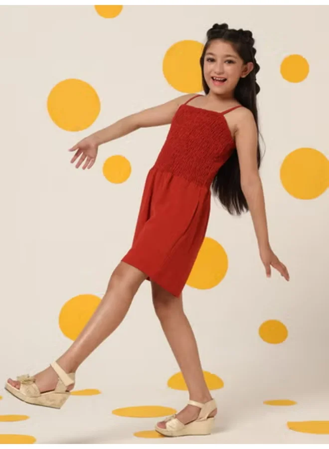 شيري أند جيري فستان ضيق أحمر مضلع بدون أكمام من شيري وجيري