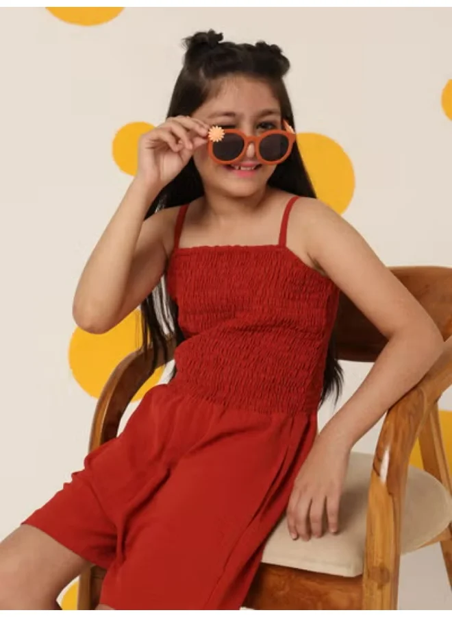 شيري أند جيري فستان ضيق أحمر مضلع بدون أكمام من شيري وجيري