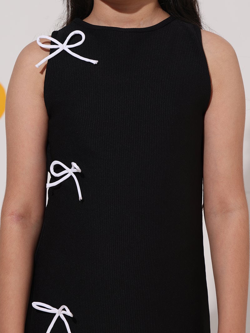 Cherry & Jerry Red Ribbed Sleeveless Bodycon Dress - Image 3