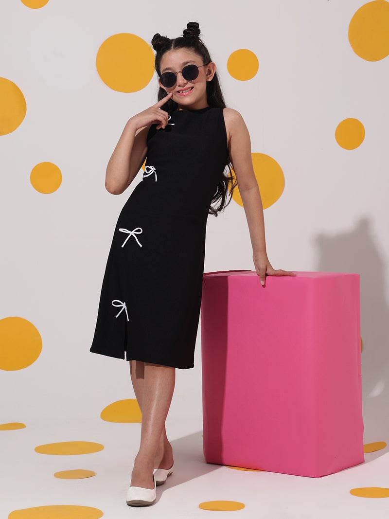Cherry & Jerry Red Ribbed Sleeveless Bodycon Dress - Image 4