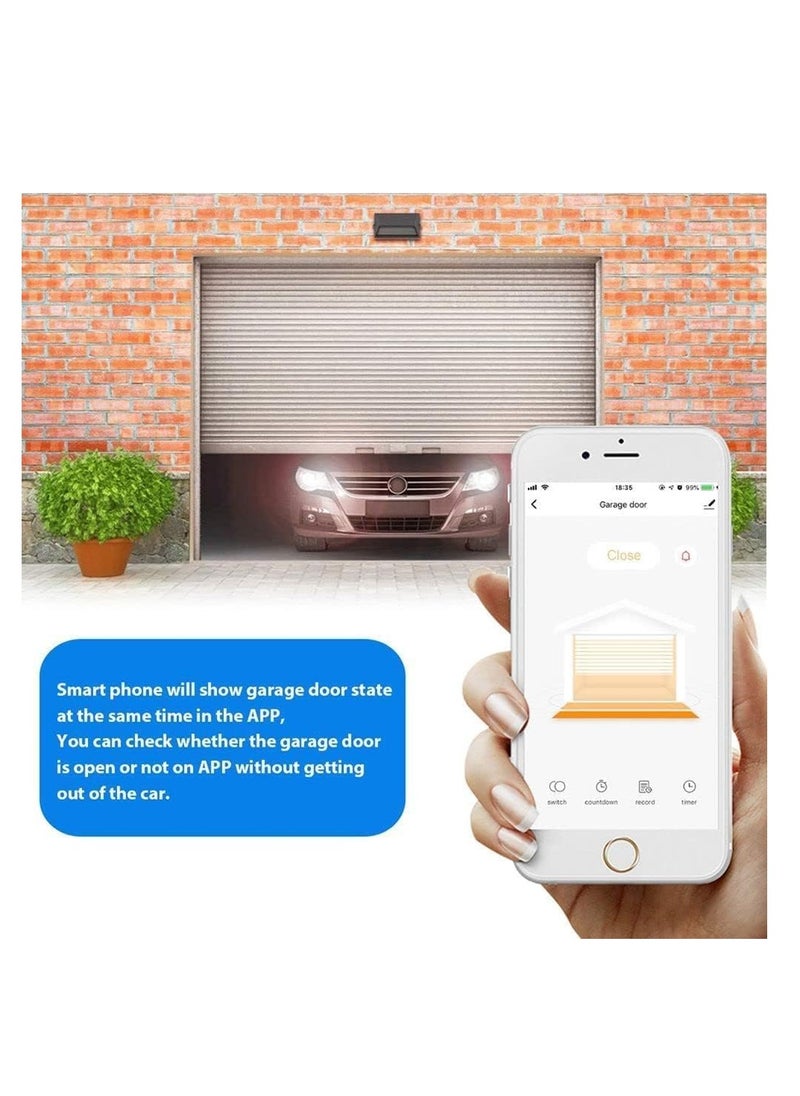 NOAEOU WiFi smart garage door opener, hub-free, compatible with Alexa, Google Home, and Smart Life.  - Image 5
