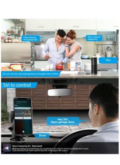 NOAEOU WiFi smart garage door opener, hub-free, compatible with Alexa, Google Home, and Smart Life.  - Image 4