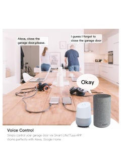NOAEOU WiFi smart garage door opener, hub-free, compatible with Alexa, Google Home, and Smart Life.  - Image 3