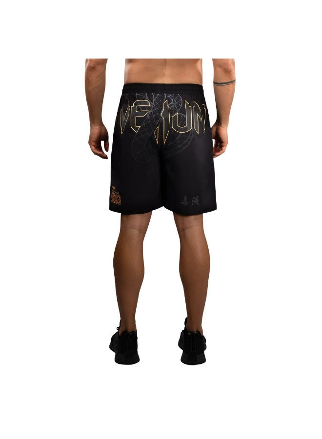VENUM SERPENTI TRAINING SHORTS BLACK/SILVER/GOLD - Image 3