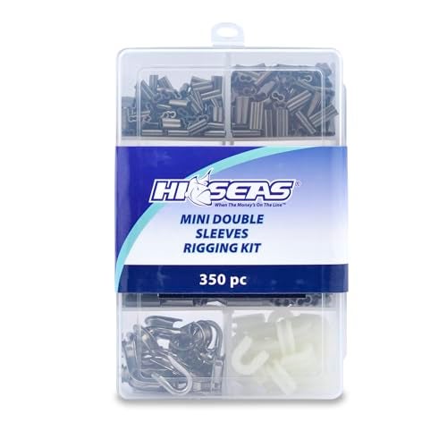 HI-SEAS Copper Mini Double Barrel Sleeves 300 pc, 25 pc Small Stainless Steel Thimbles, 25 pc Large Nylon Thimbles - Image 2