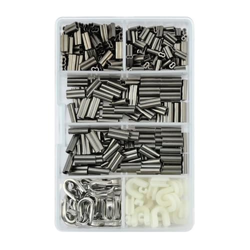 HI-SEAS Copper Mini Double Barrel Sleeves 300 pc, 25 pc Small Stainless Steel Thimbles, 25 pc Large Nylon Thimbles - Image 1