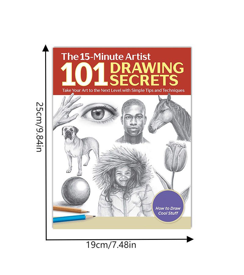 Drawing Secrets Take Your Art To The Next Level With Simple Tips And Techniques Coloring Pages Sketches Drawing Books Style A Birthday Gifts Housewarming Gifts - Image 2