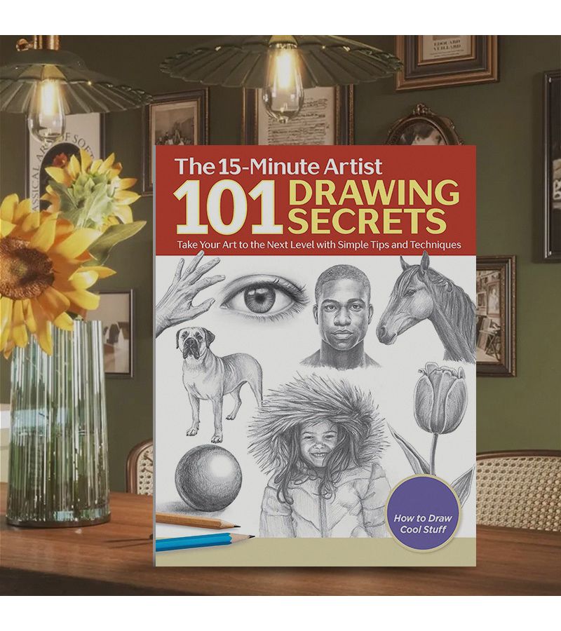 Drawing Secrets Take Your Art To The Next Level With Simple Tips And Techniques Coloring Pages Sketches Drawing Books Style A Birthday Gifts Housewarming Gifts - Image 1