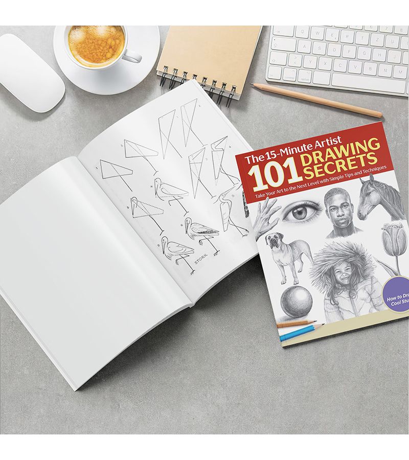 Drawing Secrets Take Your Art To The Next Level With Simple Tips And Techniques Coloring Pages Sketches Drawing Books Style A Birthday Gifts Housewarming Gifts - Image 4