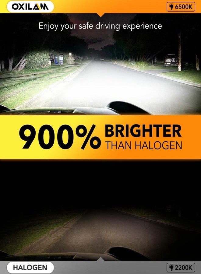OXILAM H1/H1LL LED Bulbs 30000LM 6500K White Ultra-Bright, 5 Min Quick Install, 60000H Lifespan, No Flicker, 99% Compatibility - Image 2
