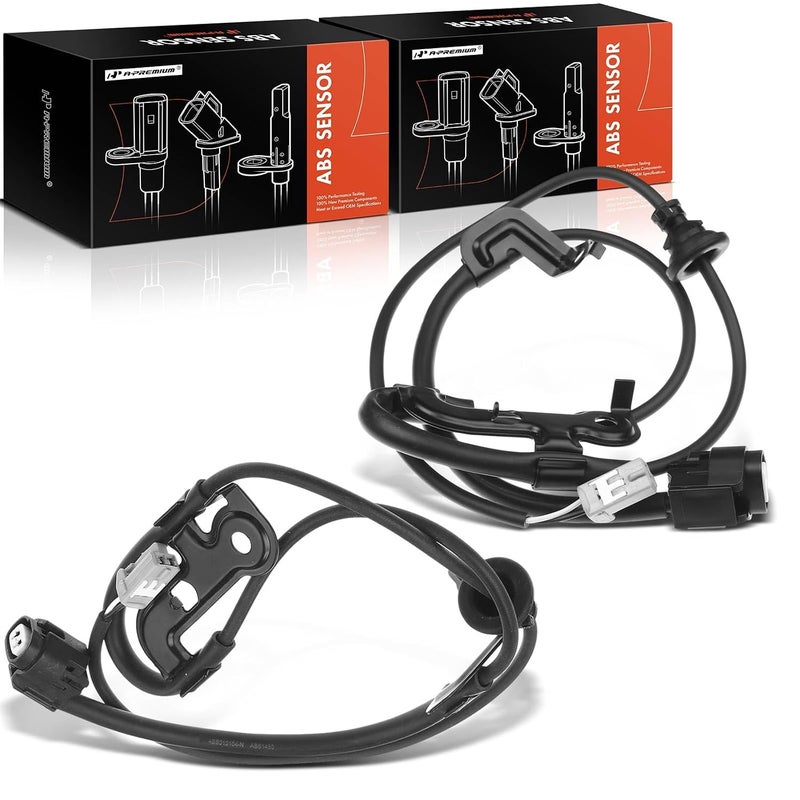A-Premium 2PC Set Wire Harness for Rear ABS Wheel Speed Sensor Compatible with Toyota & Lexus Models - Camry 2007-2009, ES350 2007-2009 - Without Sensor - Image 1