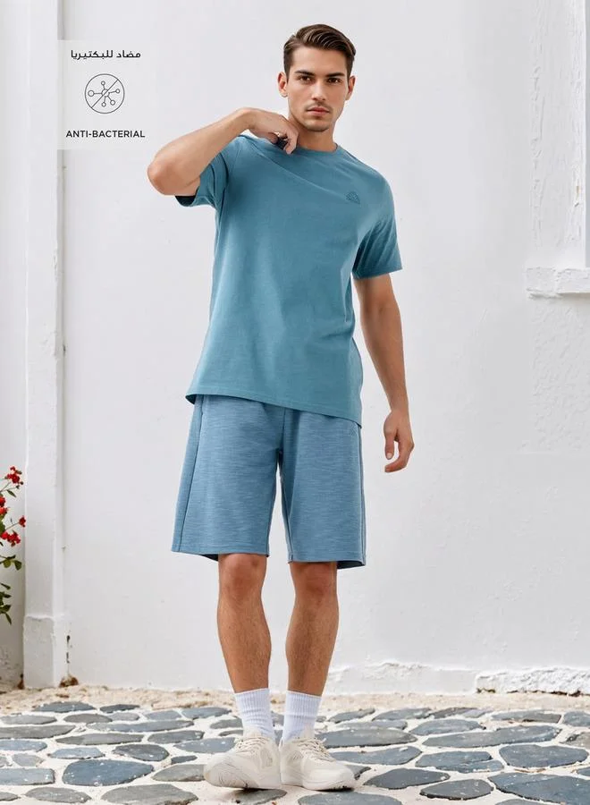 Kappa Kappa Textured Shorts with Pockets