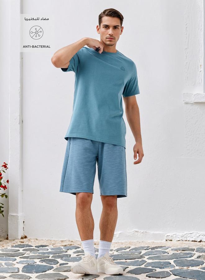 Kappa Textured Shorts with Pockets - Image 2