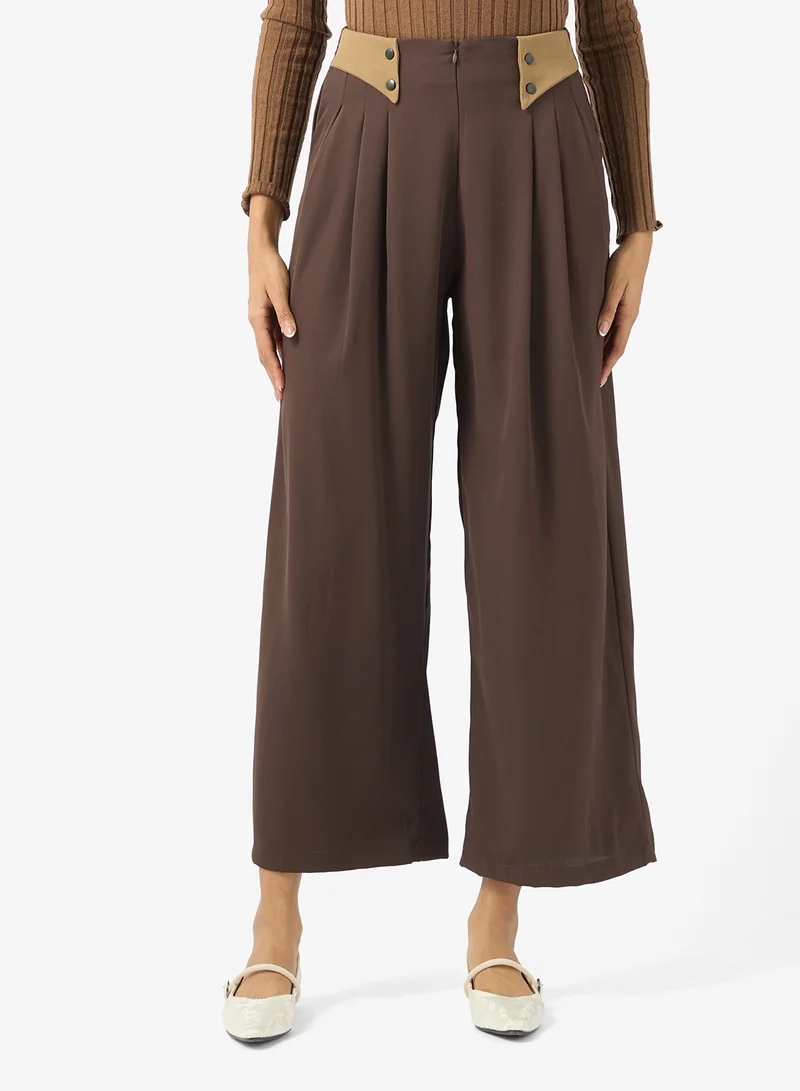 ELLA Trouser With Contrast Waist Band