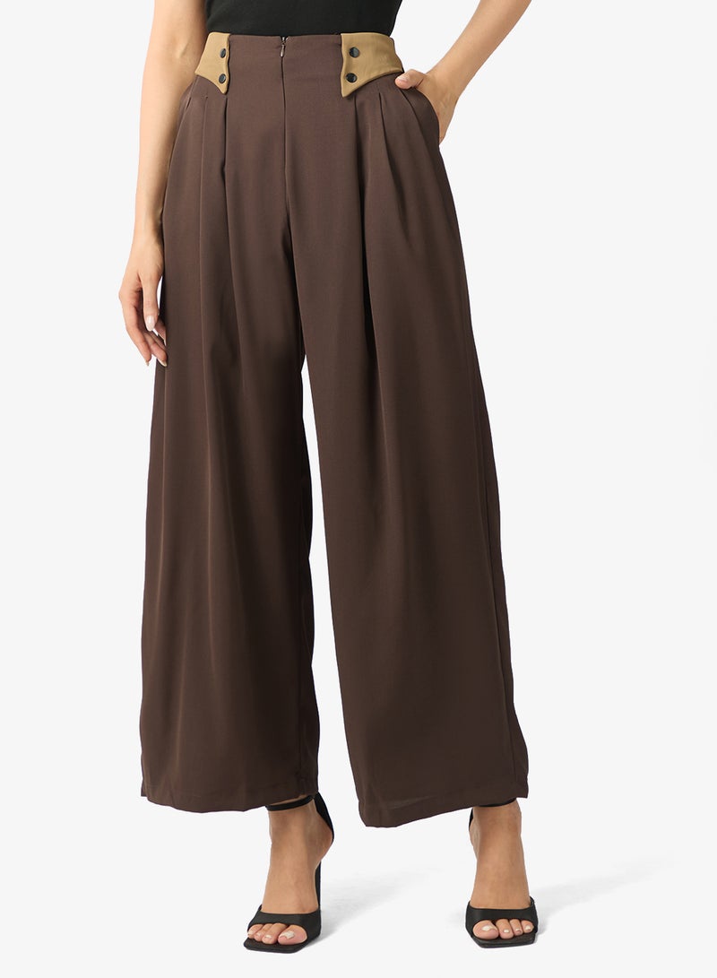 ELLA Trouser With Contrast Waist Band - Image 1