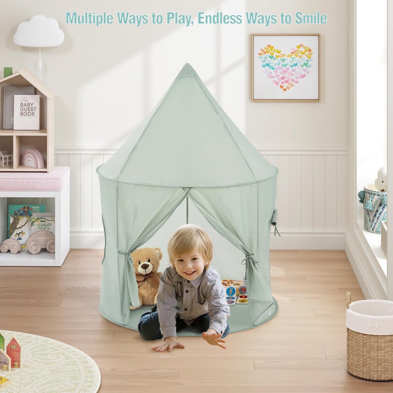 UTEX Kids Play Tent with Tunnel, 3 in 1 Pop Up Play Tent with Ball Pit, Play Crawl Tunnel for Toddler, Boys, Girls, Indoor& Outdoor Play House - Image 5