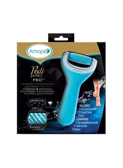 Pedi Perfect Wet & Dry Foot File, Callous Remover for Feet, Hard and Dead Skin - Rechargeable & Waterproof (Packaging May Vary)