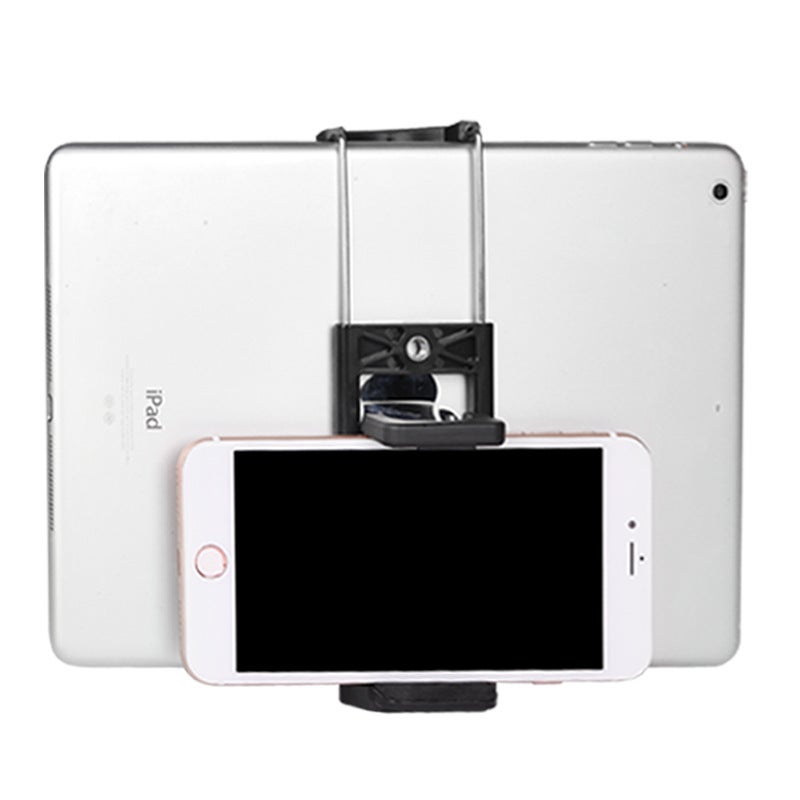 Universal Mobile Phone Live Broadcast Bracket Screw Clip Head Accessories Dual-Position Camera Tripod Head Fixed Base Angle - Image 4