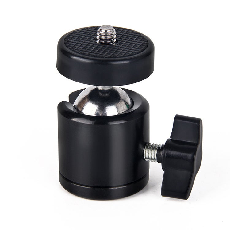 Universal Mobile Phone Live Broadcast Bracket Screw Clip Head Accessories Dual-Position Camera Tripod Head Fixed Base Angle - Image 5