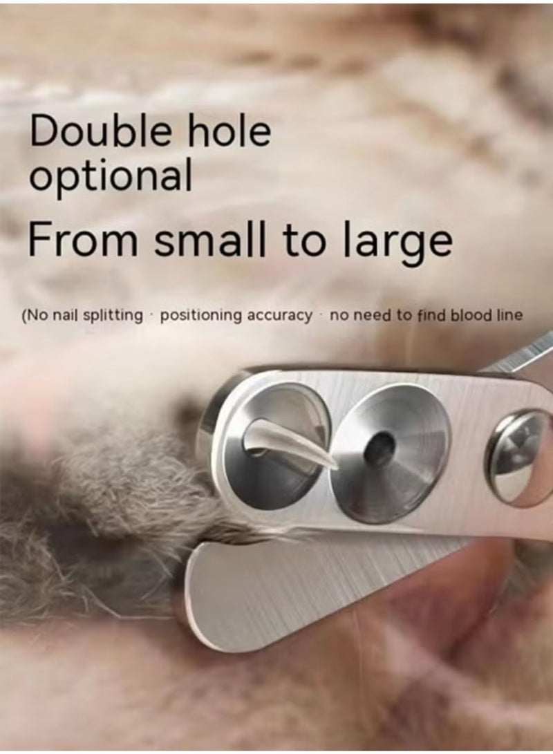 Oldzhan Pet Nail Clippers Professional Stainless Steel Claw Clippers Trimmer for Dogs Cats Birds and Small Animals Guard to Avoid Over Trimming Blue - Image 5