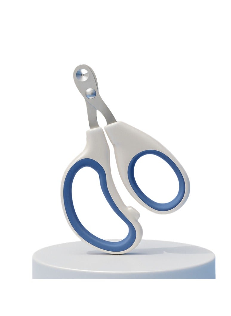 Oldzhan Pet Nail Clippers Professional Stainless Steel Claw Clippers Trimmer for Dogs Cats Birds and Small Animals Guard to Avoid Over Trimming Blue - Image 4
