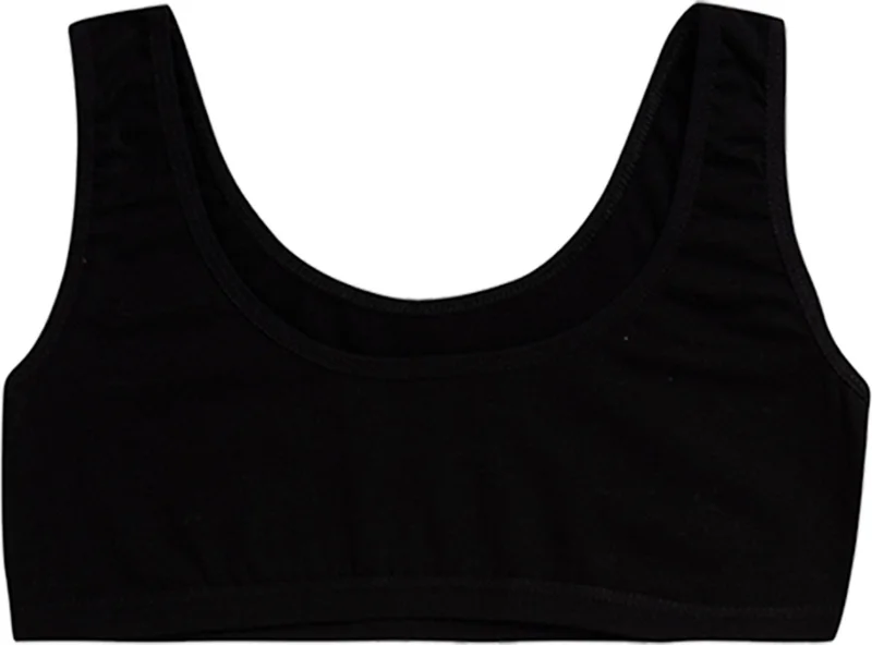 هابيفوكس Young Girl's Cotton Bra Set of 5, Lycra Undershirt, Wide Strap