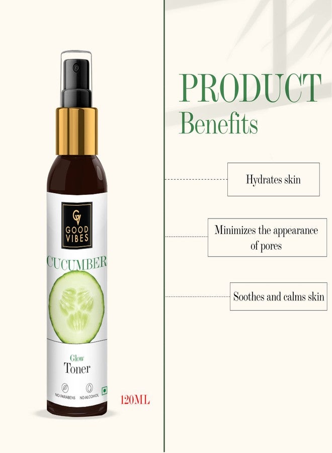 Good Vibes Radiant Glow Face Serum - Rose Hip (10 ml) and Good Vibes Toner - Cucumber (120 ml) Combo - Image 2