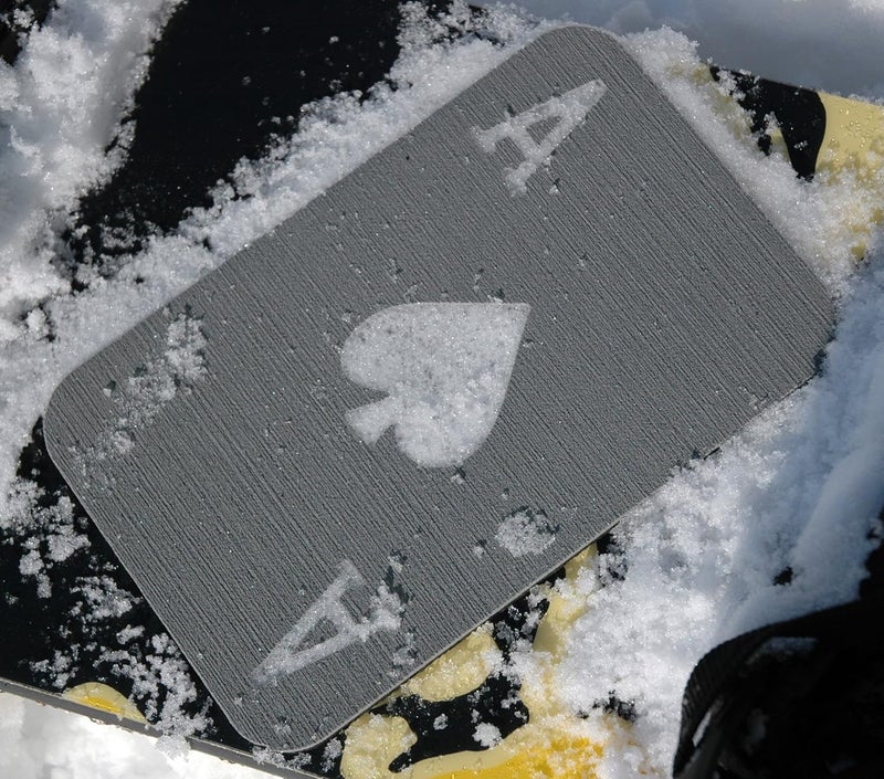 Toejamr Snowboard Stomp Pad - ACE of Spades - Gray - Image 4