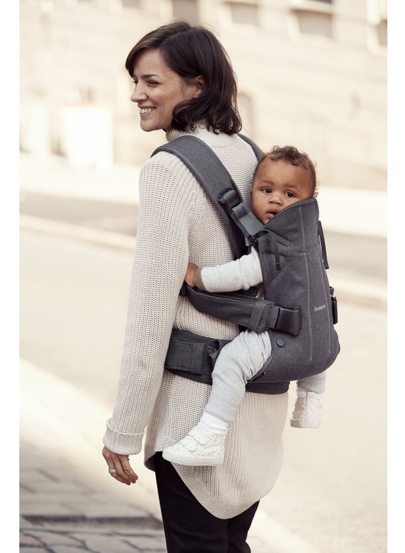 BABYBJORN Baby Cotton Mix Carrier One Denim Grey - Image 4