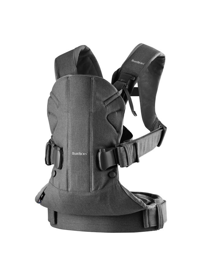 BABYBJORN Baby Cotton Mix Carrier One Denim Grey - Image 1