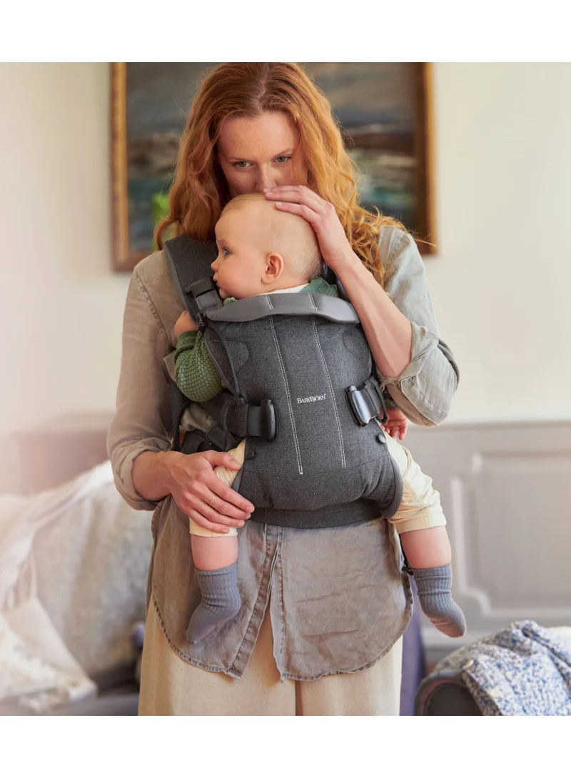 BABYBJORN Baby Cotton Mix Carrier One Denim Grey
