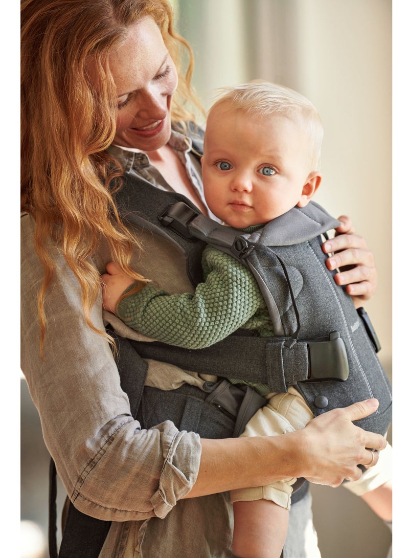 BABYBJORN Baby Cotton Mix Carrier One Denim Grey - Image 3