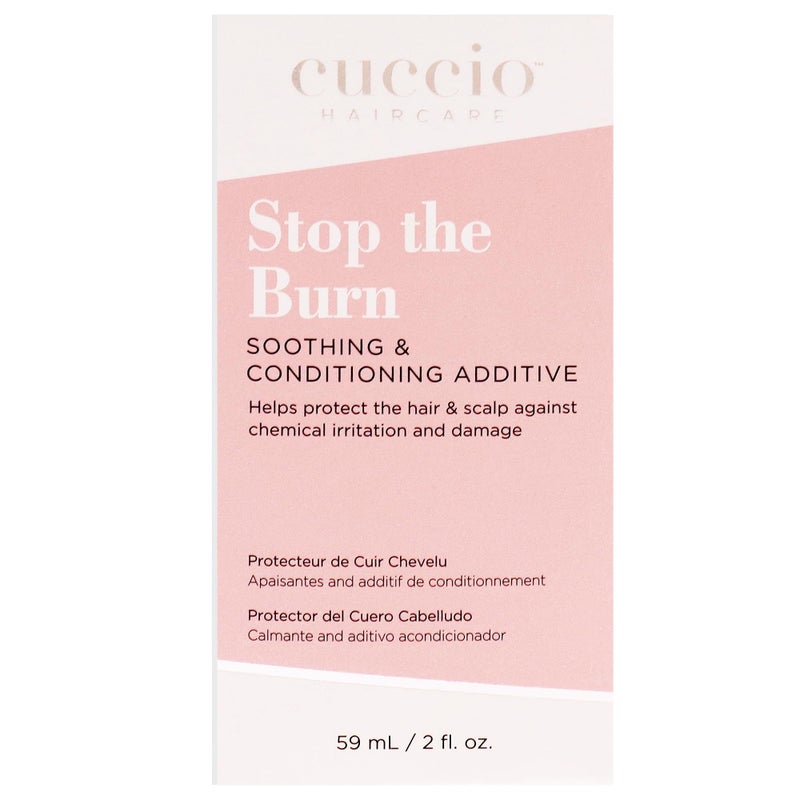 Cuccio Haircare Stop The Burn Prevents Chemical Burn And Peroxide Damage Reduces Scalp Itching And Irritations Can Be Mix Into Formula Apply Directly To Problem Area 2 Oz Conditioner