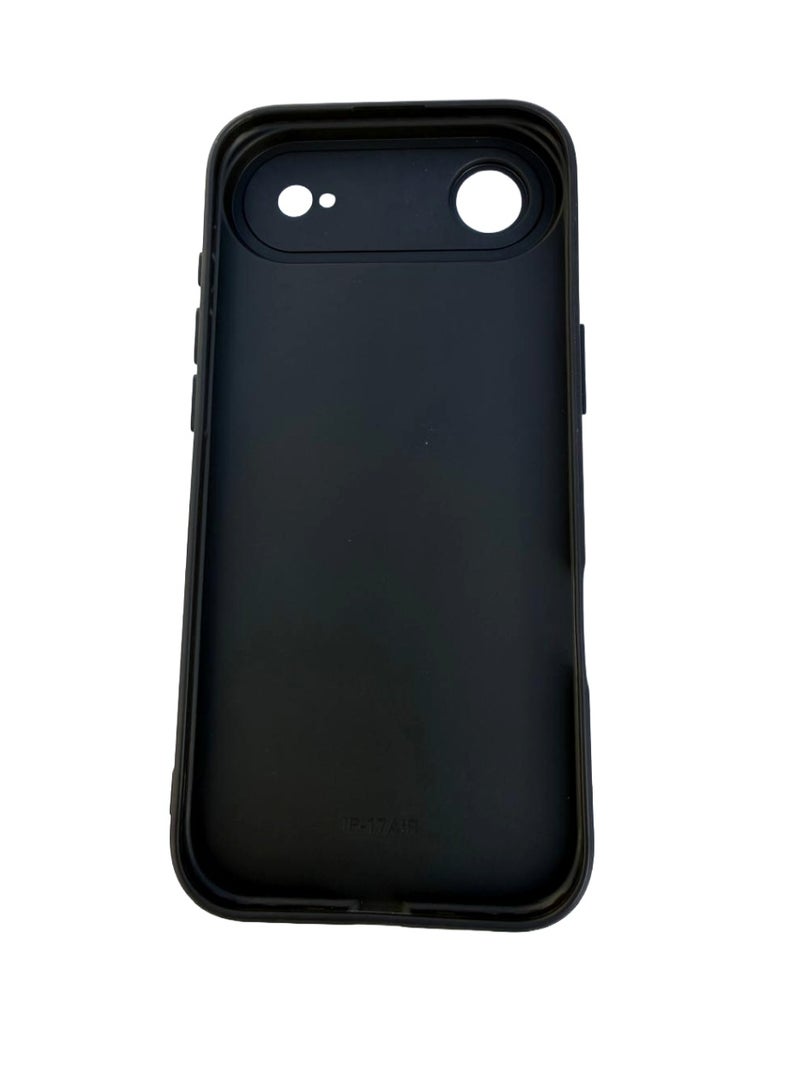 Silicone Case Cover For iPhone 17 Air,camera lens protection, Soft Shockproof Protective Cover - Black - Image 4