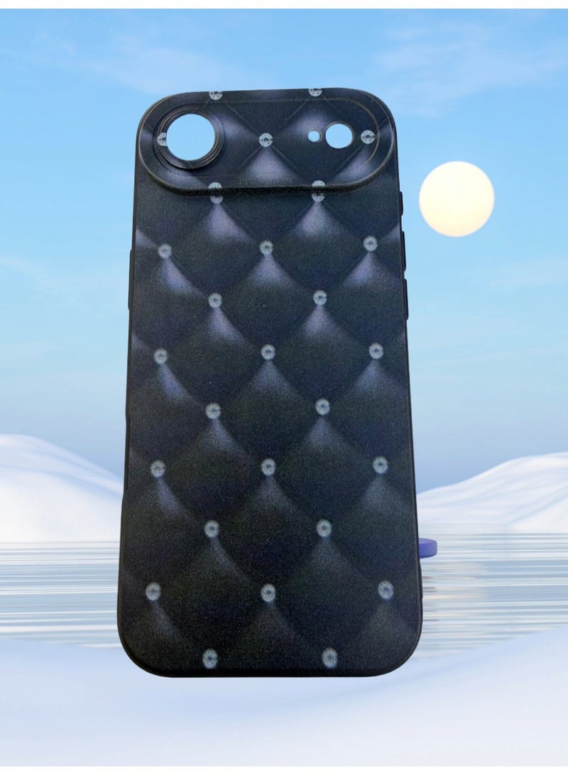 Silicone Case Cover For iPhone 17 Air,camera lens protection, Soft Shockproof Protective Cover - Black - Image 2