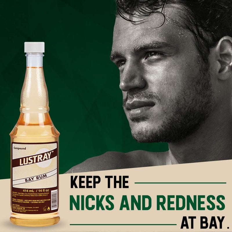 Clubman Lustray Bay Rum After Shave Lotion, 14 Ounce - Image 2