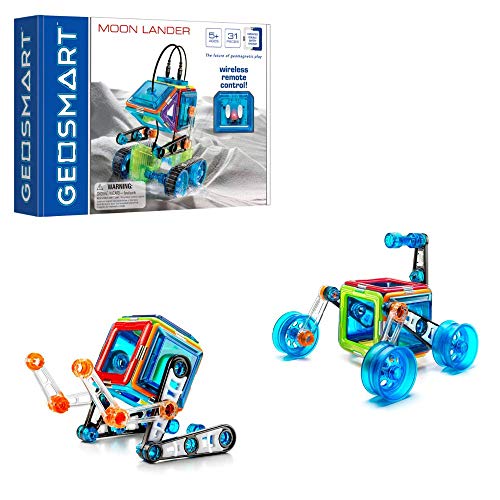 GeoSmart Moon Lander Remote Control R/C STEM-Focused GeoMagnetic Vehicle Building Set - Image 1