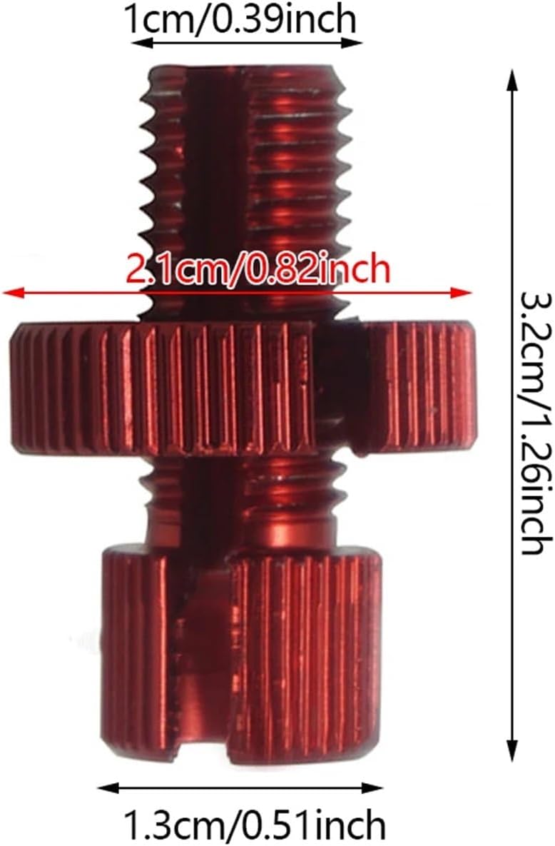 Brake Cable Screw 10pcs M10 Motorcycle Clutch Brake Cable Adjuster Screws Aluminum Alloy Bolt 10mm for Bike - Image 5