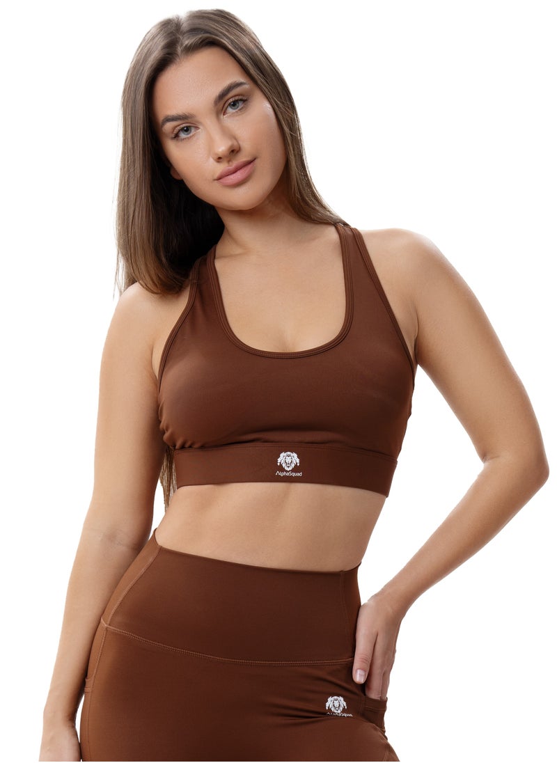 AlphaSquad AlphaSquad Sports Bra Comfortable Ladies Bra Top for Fitness Yoga Workout Gym Running Exercise Dance Athletic  - Image 1