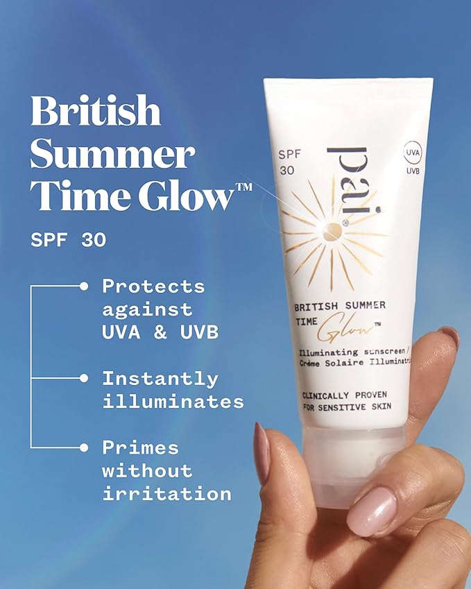 Pai Skincare BRITISH SUMMER TIME Sensitive Sunscreen For Face SPF 30 NonNano Zinc Oxide Cotton Certified Organic BCorp Vegan 40ml - Image 2