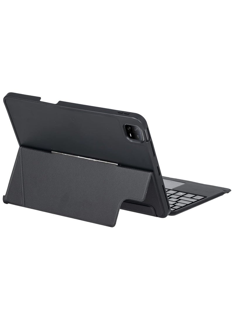 Bluetooth Backlit Keyboard Cover Folio Case for Xiaomi Pad 6 | Mi Pro (11''), Backlight u0026 TrackPad Mouse Detachable Protective Pen Slot - Image 5